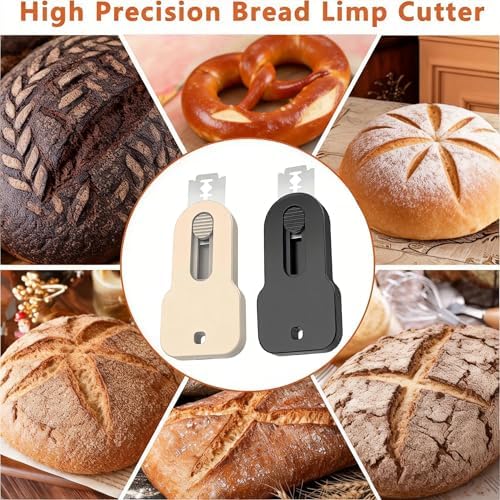 2 Pack Bread Lame Dough Scoring Tool,Retractable Magnetic Sourdough