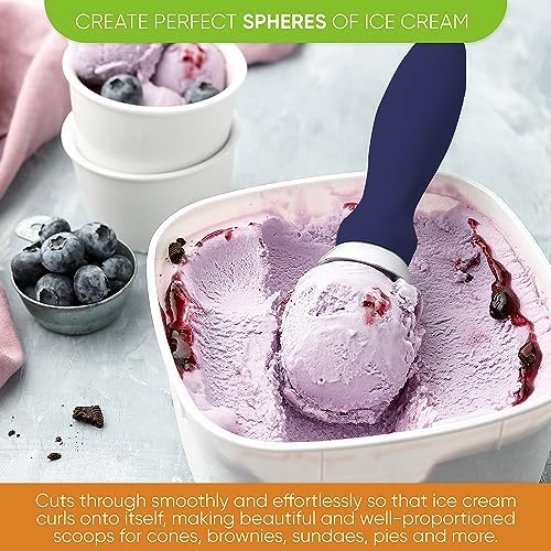 Spring Chef Professional Ice Cream Scoop & Flexi-Plastic Magnetic Ice