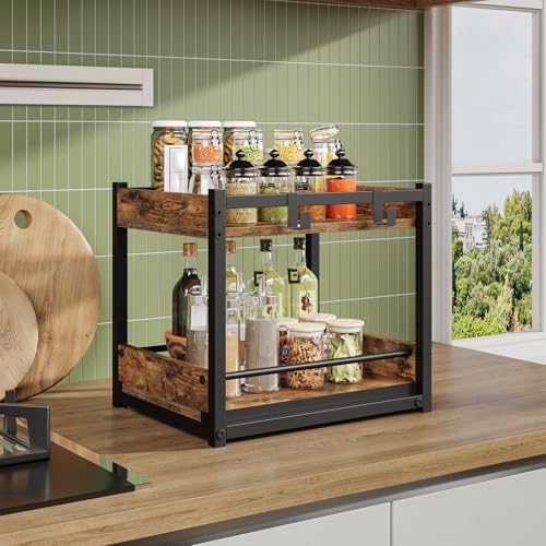 HOOBRO Coffee Mug Cup Holder 2 Tier Mug Stand Rack Coffee Bar