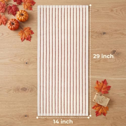 Jacquotha 2-Piece Striped Hand Towels - Fall Kitchen & Bathroom Towels