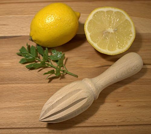 efo Wooden Lemon Squeezer Reamer, Handheld Citrus Juicer
