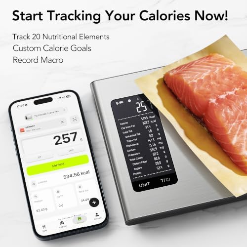 Ultrean Smart Food Kitchen Scale with Nutritional Calculator, APP for