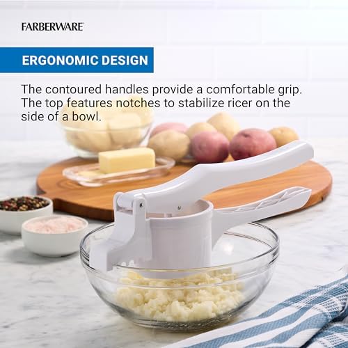 Farberware Professional Potato Ricer with 3 Stainless Steel Discs and