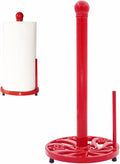Red Cast Iron Paper Towel Holder by Minluful