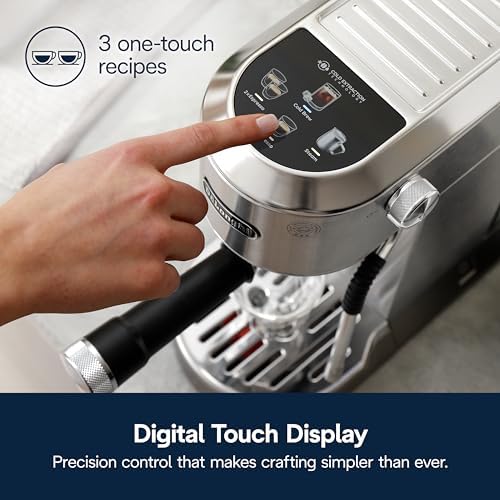 De'Longhi Dedica Duo Compact Espresso Machine, Stainless Steel