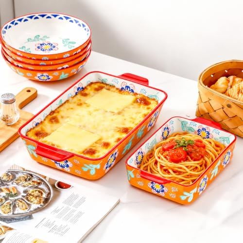 UniqueLife Ceramic Baking Dish Set, 2-Piece, 3.4QT & 1.5QT