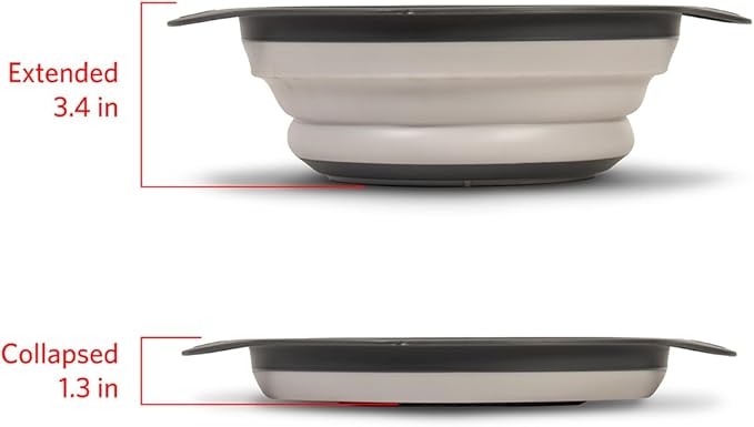Glad Collapsible Colander Strainer - 2L | Small Pasta Drainer - Image 3