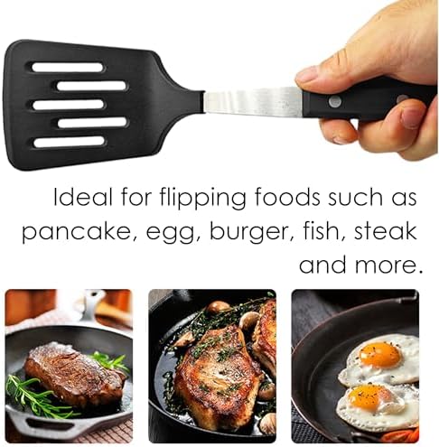 Stainless Steel Cooking Slotted Turner With Heat-resistant BPA-free