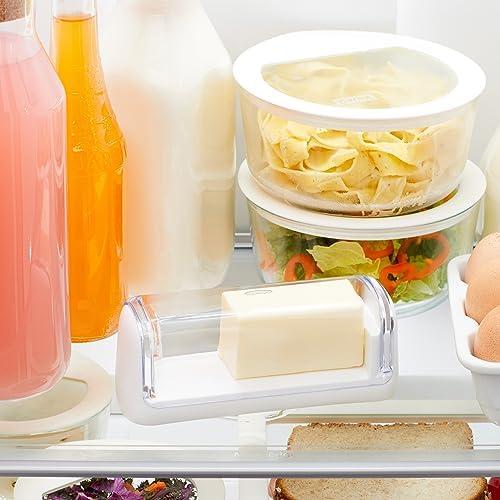 Chef’n Slice'n Store Butter Dish with Built-In Slicer Lid – Fits Long
