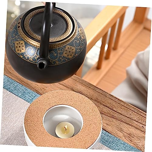 Ceramic Tea Warmer with Candle Holder Xmas Glass Teapot Base