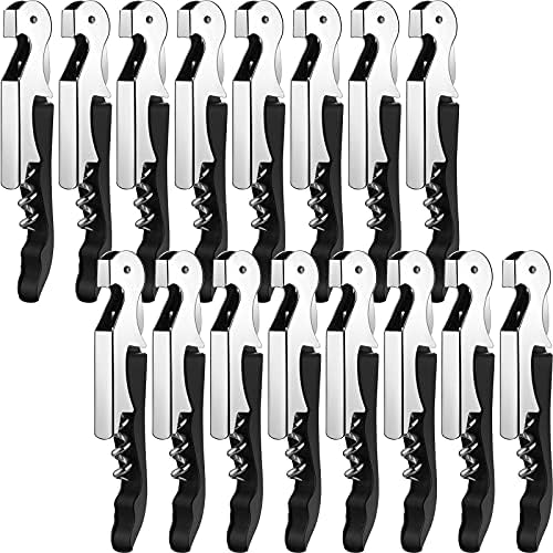 Honoson 24 Pieces Wine Key for Severs, Corkscrew Wine Opener, Black