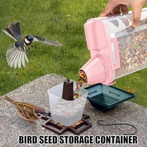 2 Pack 3 Lbs Pet Dog Cat Food Bird Seed Storage Containers for Travel