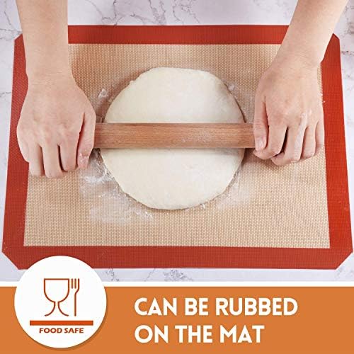 STATINT Baking Mats, Non-Stick, Reusable Food Safe Silicone- Pack of 4