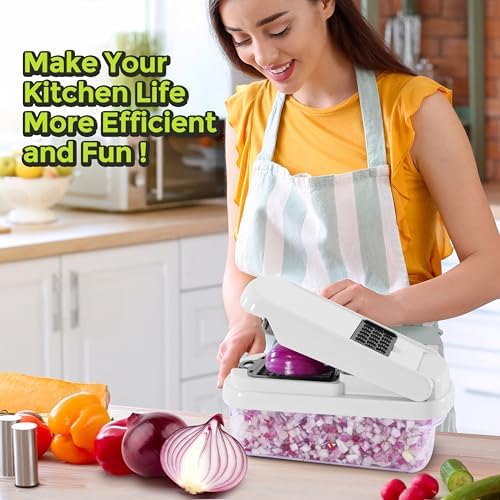 Yusshn 12-in-1 Vegetable Chopper with Container