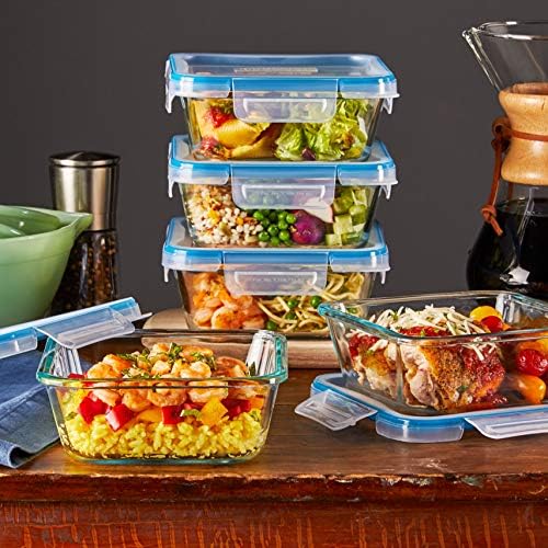 Snapware Glass Total Solutions 5-Pack 4-Cup Food Storage Set