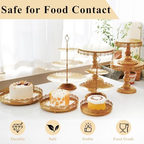 Set of 9 Cake Stands Metal Cupcake Stand Set Multiple Styles Candy