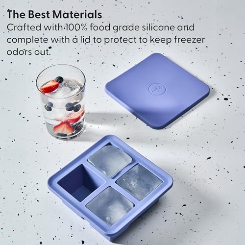 W&P Peak Silicone Extra Large Cube Ice Tray w/ Protective Lid