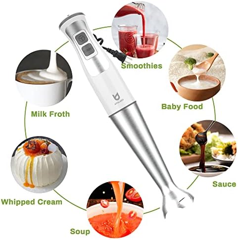 UTALENT 3-in-1 Immersion Hand Blender - Puree Baby Food, Sauces and