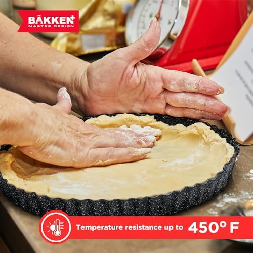 Bakken- Swiss Tart Pan – Quick Release Removable Base, Non-Stick