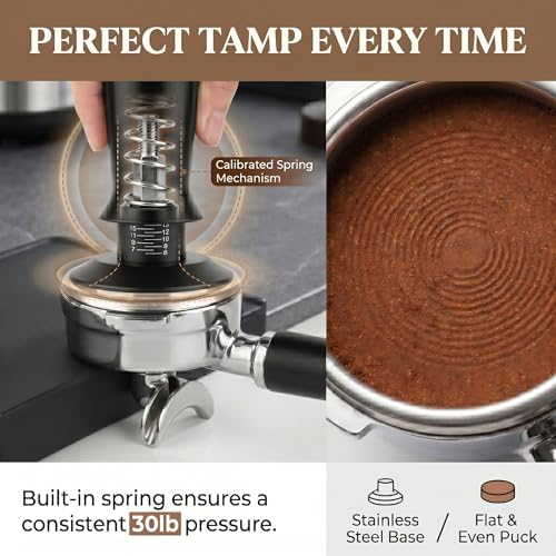 51mm Espresso Accessories Kit – 26PCS Tamping Station, Tamper, WDT