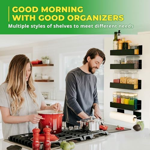 Magnetic Spice Rack Set for Refrigerator