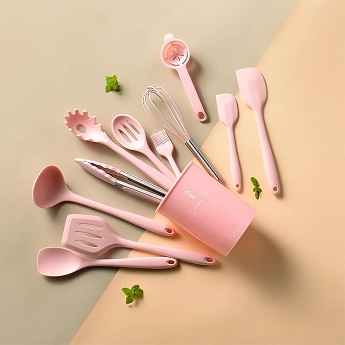 Kitchen Utensils Set-12 Pieces Silicone Cooking Utensils Set 392°F Heat - Image 8