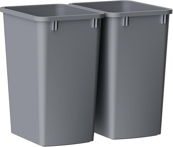 ROOMTEC Lightweight and Durable Slim Trash Can, 35QT Kitchen Trash Can by ROOMTEC