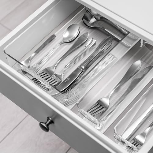 Sorbus Fridge Organizers and Storage, Clear Bins (Large, 10 Pack)