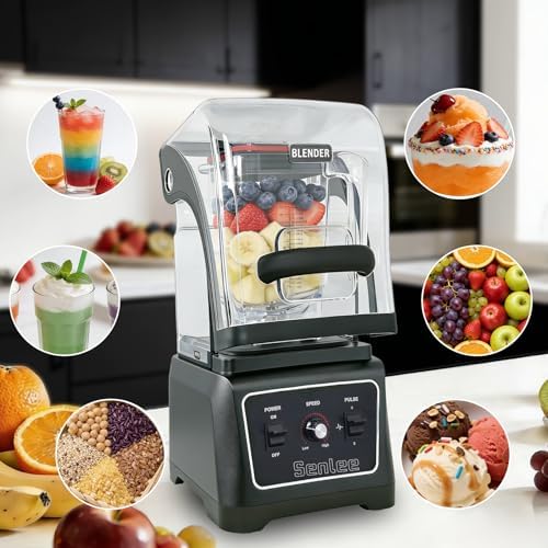 Commercial Blender, 2200W, 64oz BPA-Free Jar