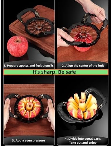 Apple cutting zinc alloy kitchen tools Fruit slicer Creative portable