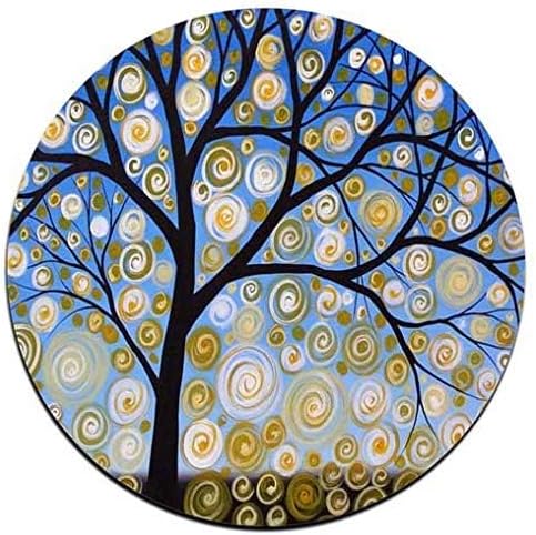Color Tree of Life Round Coaster Set - Made of Recycled Rubber - Set