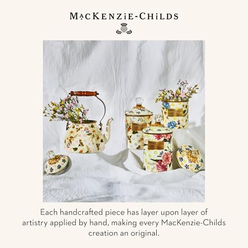 MACKENZIE-CHILDS 2 Quarts Tea Kettle (Pink Wildflowers)
