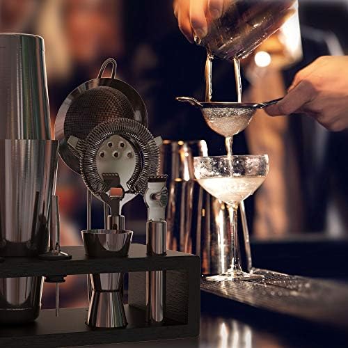 Highball & Chaser 13-Piece Gunmetal Black Stainless Steel Boston