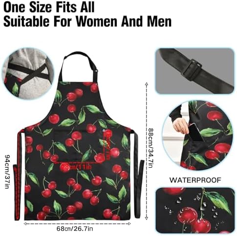 Bolaz Apron with Pockets for Kitchen Cooking, Grilling, Baking