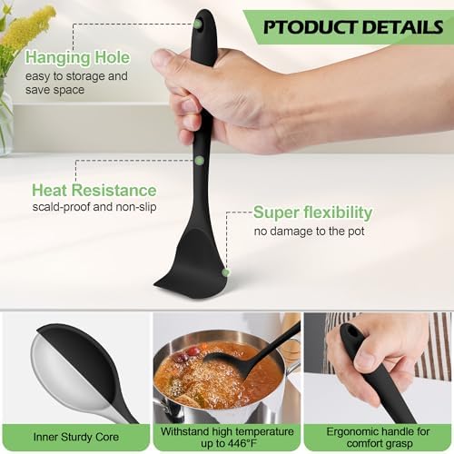 Homikit 15pcs Silicone Cooking Utensil Set with Holder