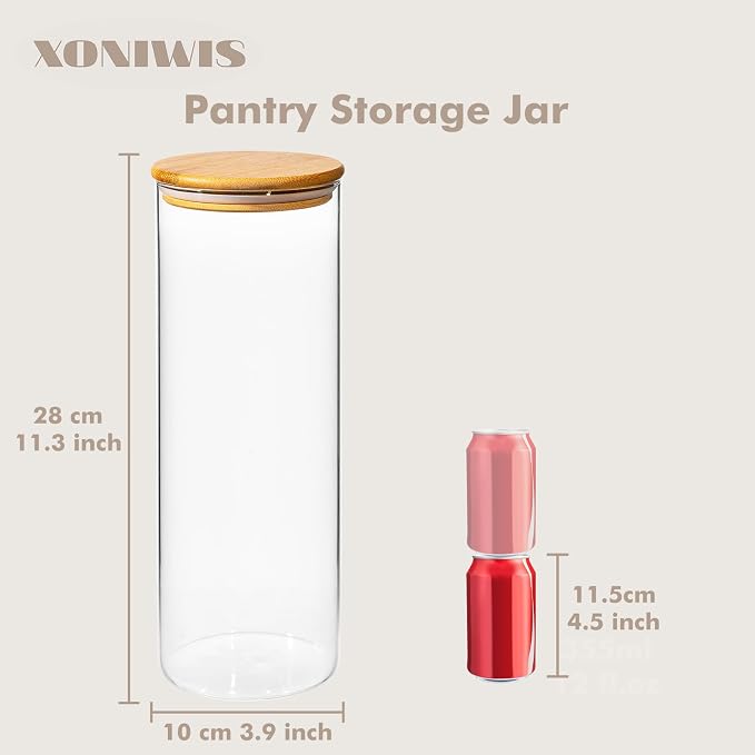 70oz 3PCS Round Spaghetti Pasta Storage Containers - Image 4