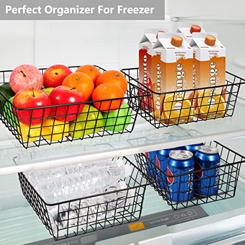 Wire Baskets for Organizing 4 Pack Pantry Baskets For Storage