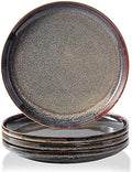 Ceramic dinner plates set of 4, Large Dinnerware Plates & Salad plates