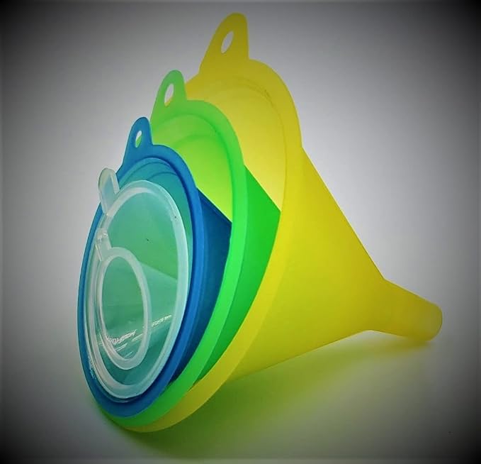 Funnels Variety Set of 5 Mini, Small to Larg Plastic Funnel - Image 2