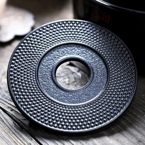 suyika Cast Iron Mat with Rubber Pegs/Feet for Japanese Tea Kettle