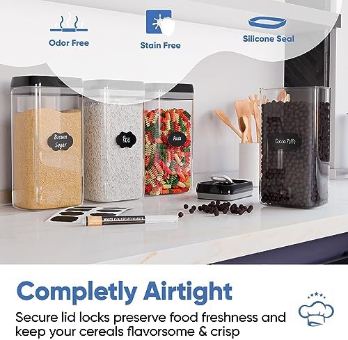 Chef's Path Airtight Food Storage Boxes with Labels - Kitchen Storage