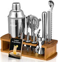 KITESSENSU Cocktail Shaker Set Bartender Kit with Stand | Bar Set