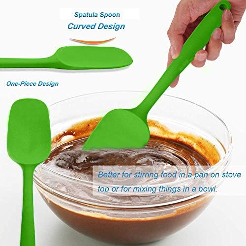 5Pcs Silicone Spatula Set Colorful Mini Spatulas - 480°F Heat