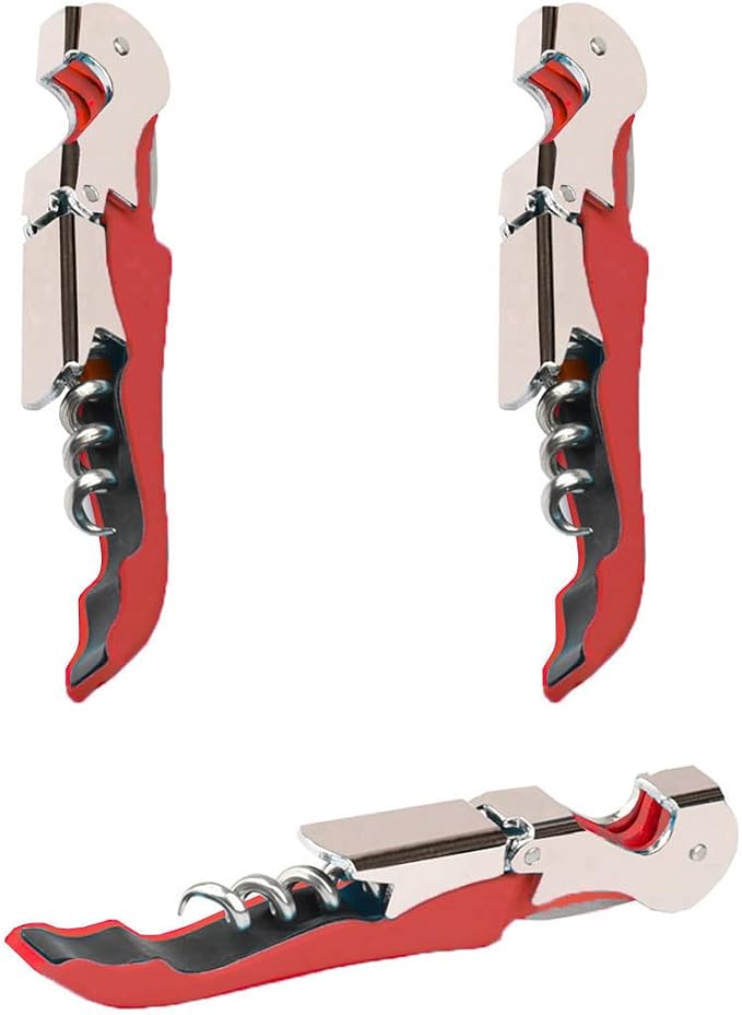Professional Waiter Corkscrew Wine Openers Set, Heavy Duty Stainless Steel by Kit-Home