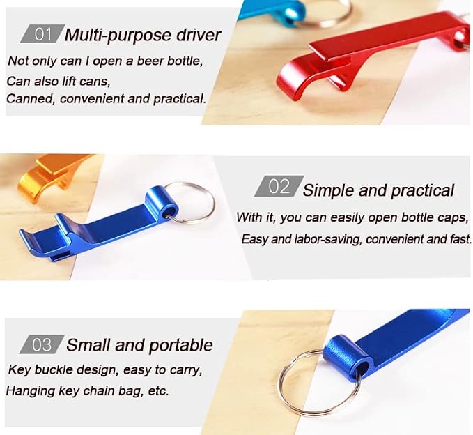 36 Pieces Colored Aluminum Bottle Opener, Soda Beverage Beer Bottle Opener - Image 3