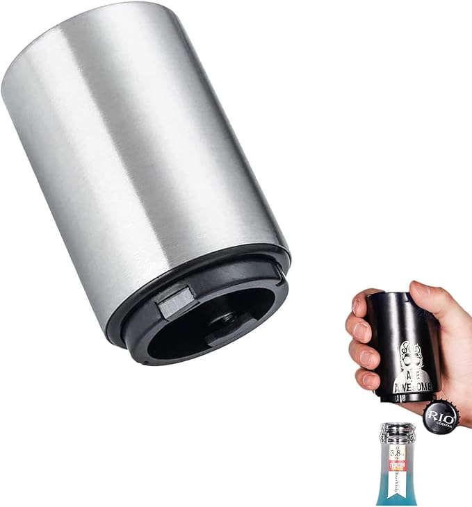 Father's Day Gift for Dad, YUDANSI Push Down Bottle Opener, Automatic Beer by YUDANSI