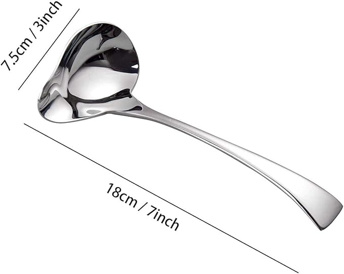 IMEEA 2-Piece Small Ladle Set, 18/10 Stainless Steel - Image 4