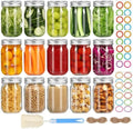 16oz Regular Mouth Mason Jars, 15-Pack