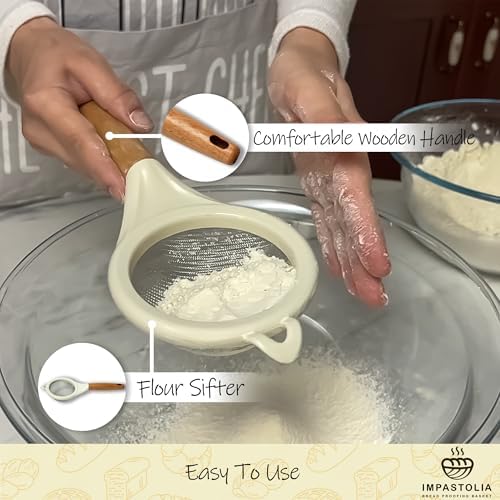 Sourdough Starter Kit With 9" Banneton Bread Proofing Basket Complete