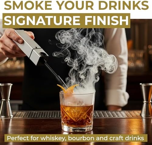 Gramercy Cocktail Smoker Kit - Indoor Drink & Food Infuser with Wood
